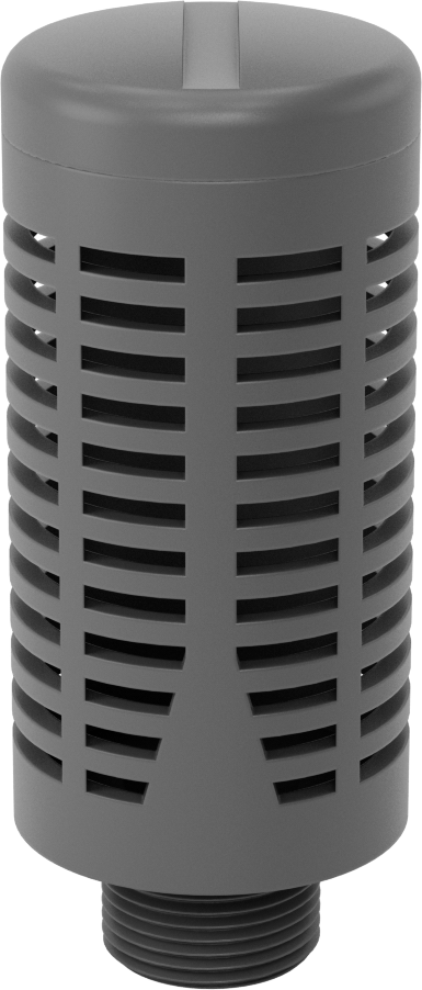 Susturucu, Naylon Bağlantı Parçası, 3/4 BSPP Erkek, 88 scfm @ 100 PSI
