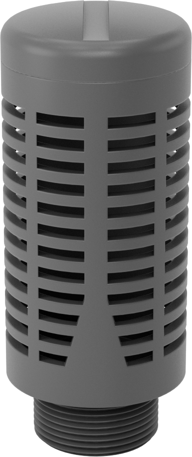 Susturucu, Naylon Bağlantı Parçası, 1 BSPP Erkek, 134 scfm @ 100 PSI