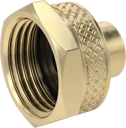 Pirinç Bahçe Hortumu Bağlantı Parçası, Düz Adaptör, 3/4 GHT Dişi x 1/8 NPT Dişi
