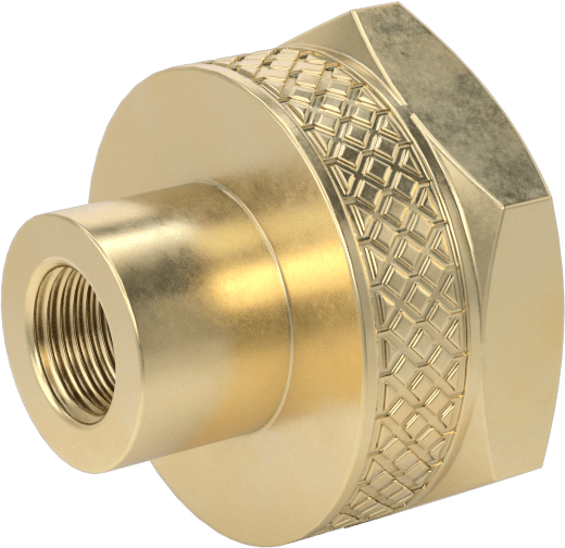 Pirinç Bahçe Hortumu Bağlantı Parçası, Düz Adaptör, 3/4 GHT Dişi x 1/8 NPT Dişi