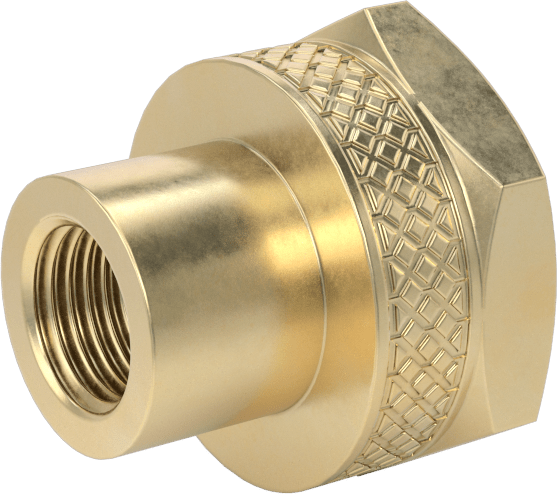 Pirinç Bahçe Hortumu Bağlantı Parçası, Düz Adaptör, 3/4 GHT Dişi x 1/4 NPT Dişi