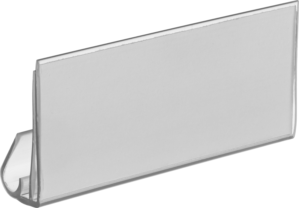Ağır Hizmet Tipi Plastik Raflar için Etiket Tutucular, 1-1/4“ Yükseklik x 3” Genişlik
