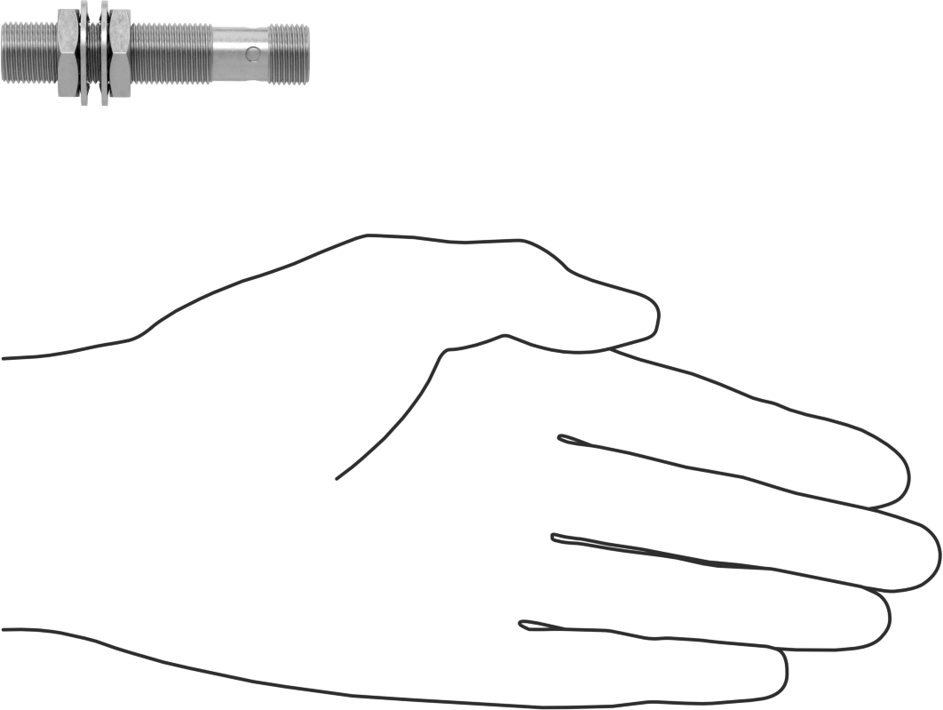 Metalik Nesne Yakınlık Anahtarı, DC, Paslanmaz Çelik, 4 Kutuplu Fiş ile Gömme, 1 Kapalı, PNP, 60 mm Uzunluk