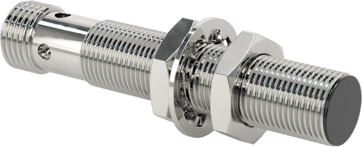 Metalik Nesne Yakınlık Anahtarı, AC, 3 Kutuplu Mikro 1/2"-20 Fiş ile Gömme, 12 mm Çap