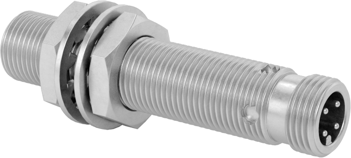 Metalik Nesne Yakınlık Anahtarı, DC, Pirinç, 4 Kutuplu Fiş ile Gömme, 12 mm Çap, PNP, 1 açık
