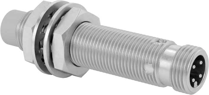 Metalik Nesne Yakınlık Anahtarı, DC, Pirinç, 4 Kutuplu Fişli Çıkıntılı, 12 mm Çap, NPN