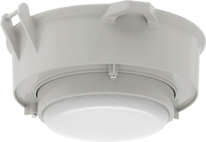 Yenileme Yıkamalı Yuvarlak Körfez Işığı, 13-3/8" Toplam Çap, 6000 Lumens
