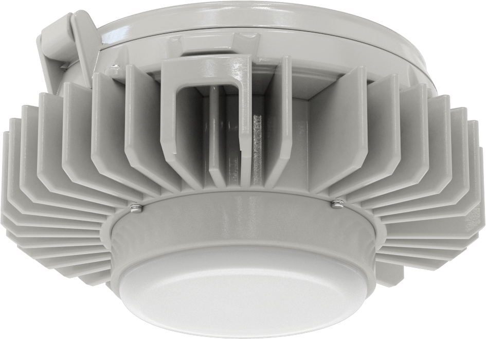 Yenileme Yıkamalı Yuvarlak Körfez Işığı, 14-3/4" Toplam Çap, 10400 Lumens