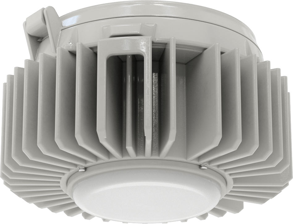 Yenileme Yıkamalı Yuvarlak Körfez Işığı, 14-3/4" Toplam Çap, 13600 Lumens