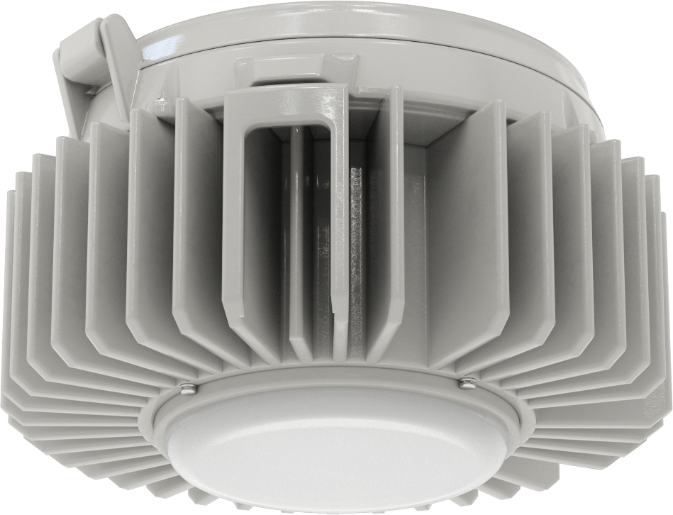 Yenileme Yıkamalı Yuvarlak Körfez Işığı, 14-3/4" Toplam Çap, 20100 Lumens