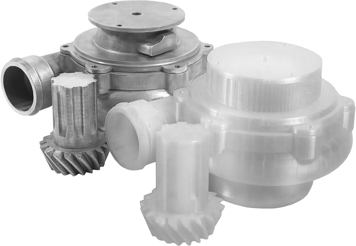 Mold Shown with 3D-Printed Part