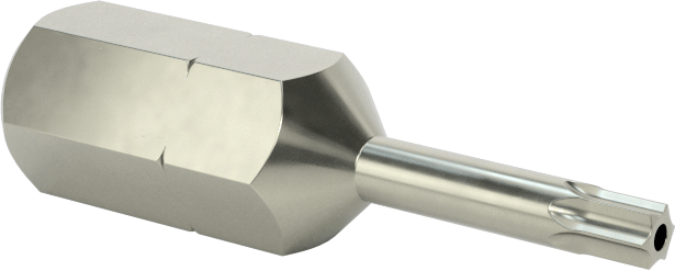 Kurcalamaya Dayanıklı T8 Torx Ucu, 1/4" Altıgen Şaft