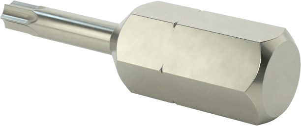 Kurcalamaya Dayanıklı T9 Torx Ucu, 1/4" Altıgen Şaft