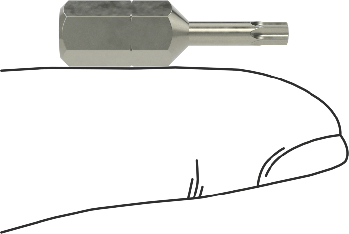 Kurcalanmaya Dayanıklı T10 Torx Ucu, 1/4" Altıgen Şaft