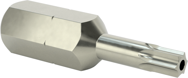 Kurcalamaya Dayanıklı T15 Torx Ucu, 1/4" Altıgen Şaft