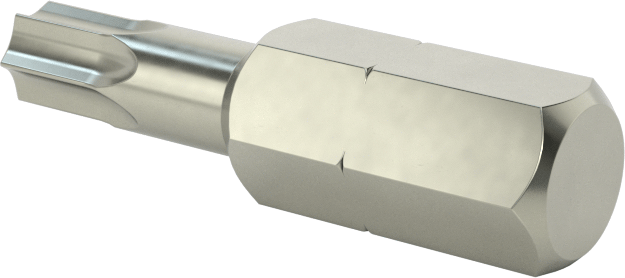 Kurcalamaya Dayanıklı T25 Torx Uç, 1/4" Altıgen Şaft