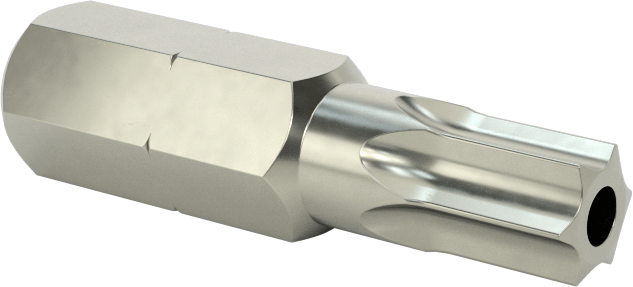 Kurcalamaya Dayanıklı T30 Torx Ucu, 1/4" Altıgen Şaft