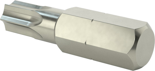 Kurcalamaya Dayanıklı T30 Torx Ucu, 1/4" Altıgen Şaft