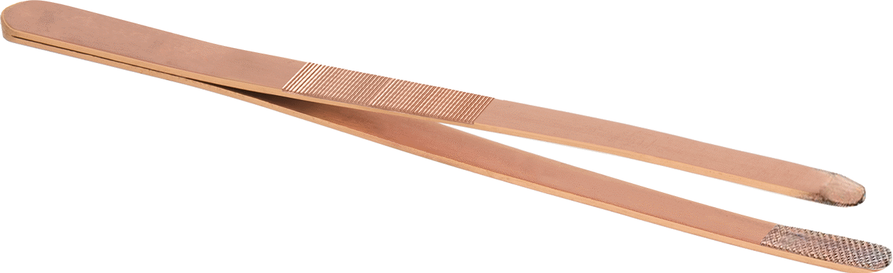 Uzun Menzilli Cımbız, 0,250“ Genişlik x 0,12” Kalınlığında Yuvarlak Uçlu, Bakır