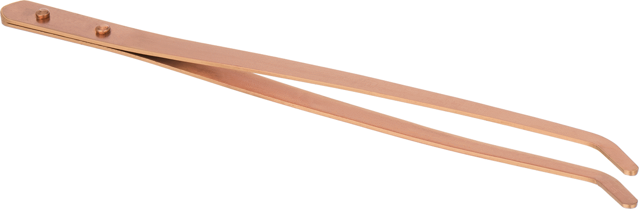 Uzun Menzilli Cımbız, 0,250“ genişlik x 0,125” kalınlıkta kavisli yuvarlak uçlu, Bakır