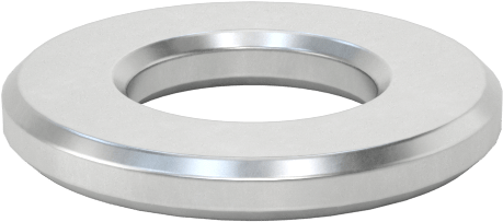 Yüksek Yük Ultra Düşük Sürtünmeli Baskı Yatağı, Yağ Emdirilmiş, 1/4" Mil Çapı için, 1/2" OD, 1/16" Kalınlık