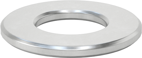 Yüksek Yük Ultra Düşük Sürtünmeli Baskı Yatağı, Yağ Emdirilmiş, 3/8" Mil Çapı, 3/4" OD, 1/16" Kalınlık