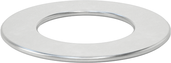 Yüksek Yük Ultra Düşük Sürtünmeli Baskı Yatağı, Yağ Emdirilmiş, 1" Mil Çapı için, 1-3/4" OD, 1/16" Kalınlık