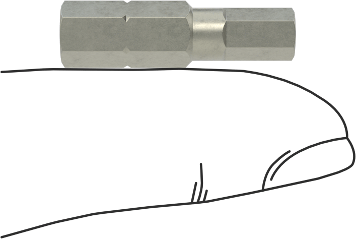 5 mm Altıgen Uç, 1/4" Altıgen Şaft