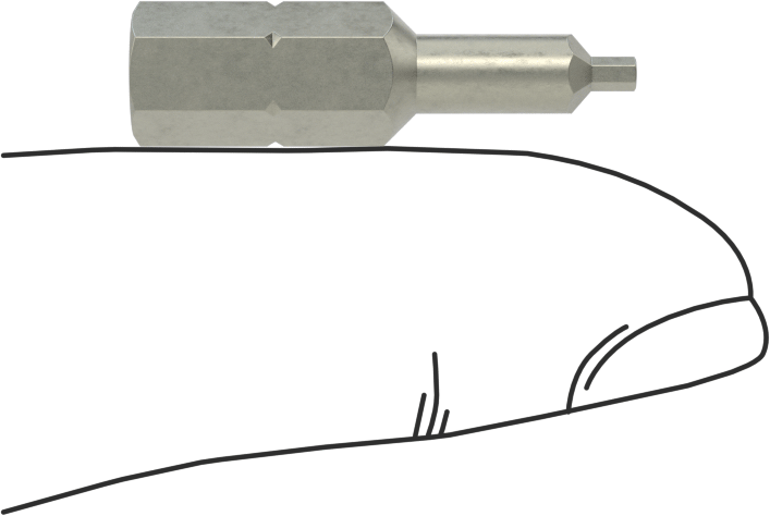 1,5 mm Altıgen Uç, 1/4" Altıgen Şaft