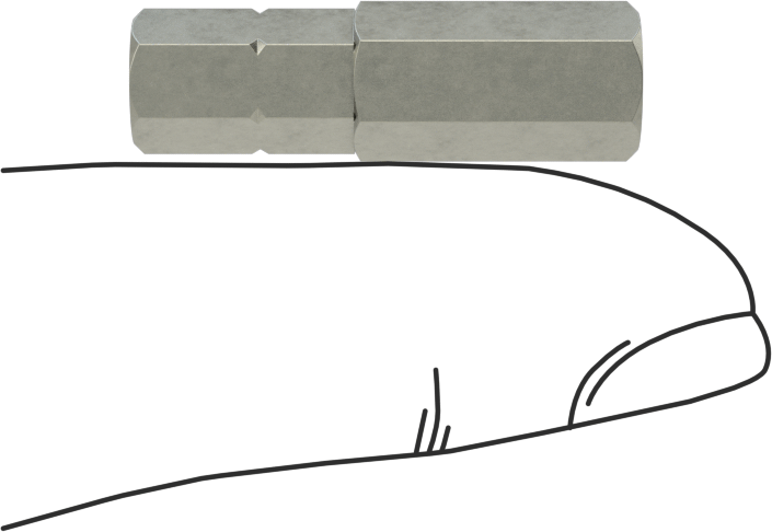 7 mm Altıgen Uç, 1/4" Altıgen Şaft