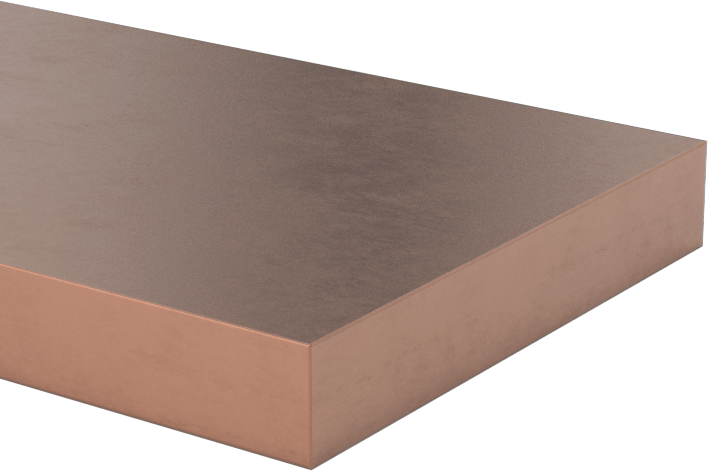 Elektrik İletken Tungsten Bakır Çubuk, 1/4“ Kalınlık x 1-1/2” Genişlik x 8" Uzunluk