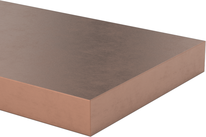 Elektrik İletken Tungsten Bakır Çubuk, 1/4“ Kalınlık x 1-1/2” Genişlik x 12" Uzunluk