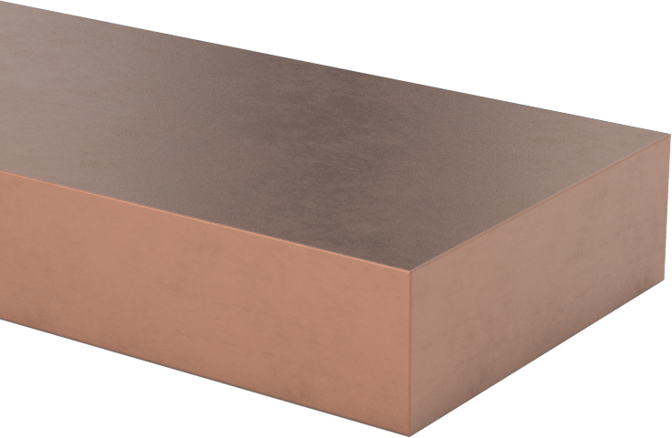 Elektrik İletken Tungsten Bakır Çubuk, 1/2“ Kalınlık x 1-1/2” Genişlik x 12" Uzunluk