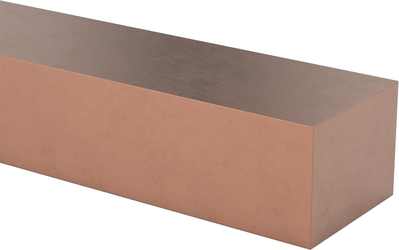 Elektrik İletken Tungsten Bakır Çubuk, 3/4“ Kalınlık x 1” Genişlik x 12" Uzunluk