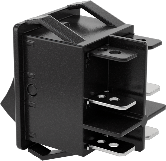 Kanatlı Anahtar, 3 Konum, 7/8" kesik genişliği için, 6 Terminal