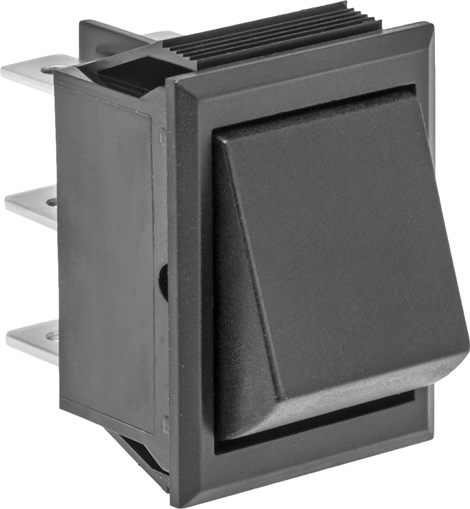 Kanatlı Anahtar, 2 Konum, 1-1/8" Panel Kesme Yüksekliği için, 3 Terminal