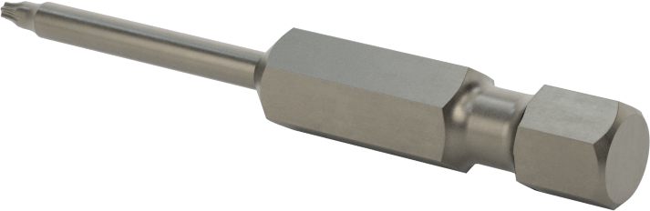 Torx Ucu, Elektrikli Aletler için 1/4" Altıgen Şaft, T4 Boyutu, 2" Toplam Uzunluk