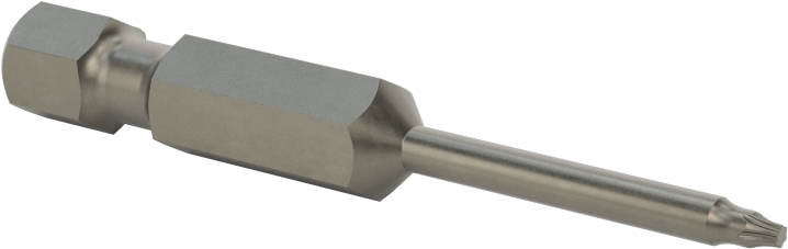 Torx Ucu, Elektrikli Aletler için 1/4" Altıgen Şaft, T4 Boyutu, 2" Toplam Uzunluk
