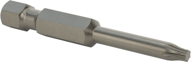Torx Ucu, Elektrikli Aletler için 1/4" Altıgen Şaft, T10 Boyutu, 2" Toplam Uzunluk