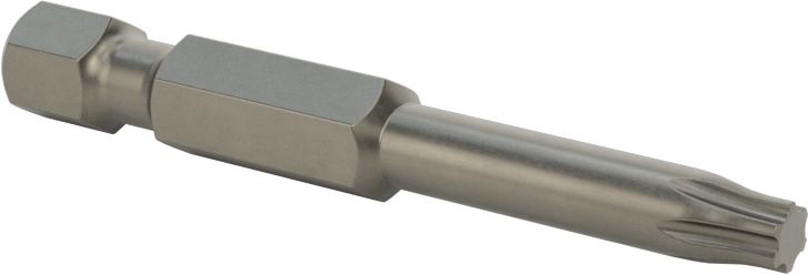 Torx Ucu, Elektrikli Aletler için 1/4" Altıgen Şaft, T20 Boyutu, 2" Toplam Uzunluk