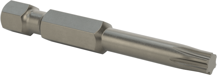 Torx Ucu, Elektrikli Aletler için 1/4" Altıgen Şaft, T25 Boyutu, 2" Toplam Uzunluk