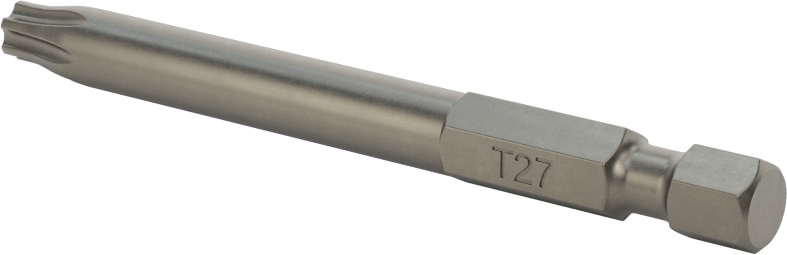 Torx Ucu, Elektrikli Aletler için 1/4" Altıgen Şaft, T27 Boyutu, Toplam 2,75 inç Uzunluk