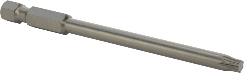 Torx Ucu, Elektrikli Aletler için 1/4" Altıgen Şaft, T20 Boyutu, 3,5 inç Toplam Uzunluk