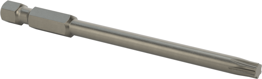 Torx Ucu, Elektrikli Aletler için 1/4" Altıgen Şaft, T25 Boyutu, 3,5 inç Toplam Uzunluk