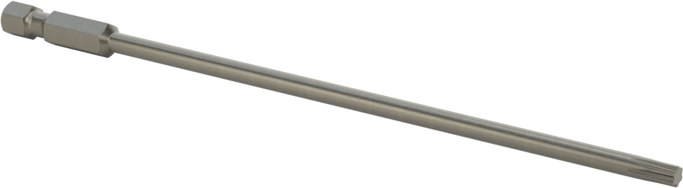 Torx Ucu, Elektrikli Aletler için 1/4" Altıgen Şaft, T20 Boyutu, 6" Toplam Uzunluk