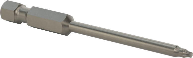 Torx Ucu, Elektrikli Aletler için 1/4" Altıgen Şaft, T6 Boyutu, 2-3/4" Toplam Uzunluk