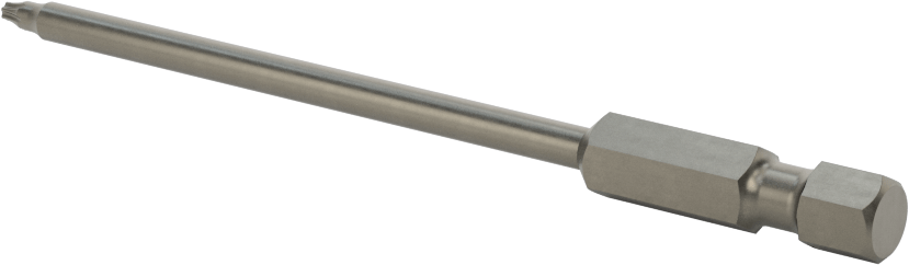 Torx Ucu, Elektrikli Aletler için 1/4" Altıgen Şaft, T6 Boyutu, 3-1/2" Toplam Uzunluk