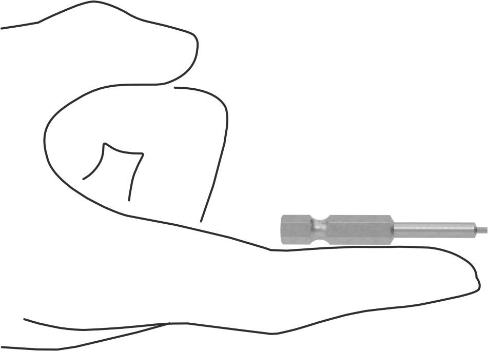 0,050" Altıgen Uç, Elektrikli Aletler için 1/4" Altıgen Şaft
