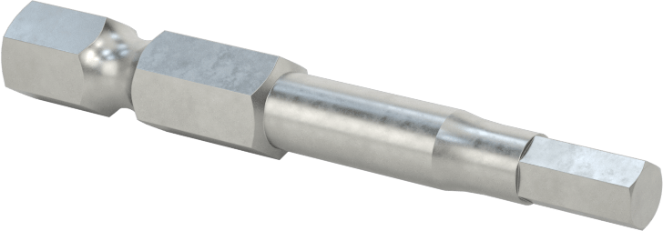 Altıgen Uç, Elektrikli Aletler için 1/4" Altıgen Şaft, 5/32" Boyut, 2" Toplam Uzunluk
