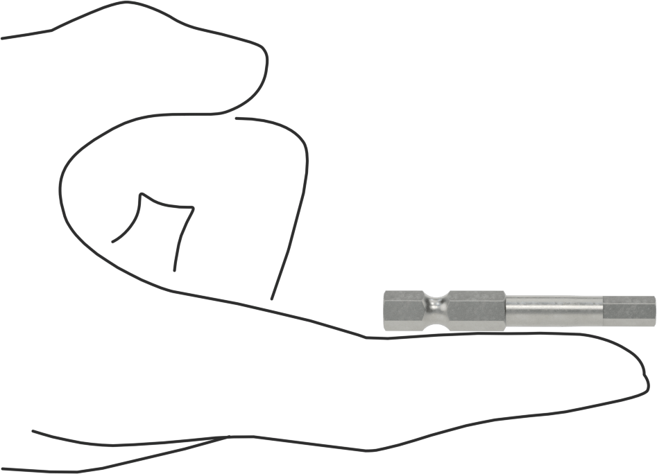 3/16" Altıgen Uç, Elektrikli Aletler için 1/4" Altıgen Şaft